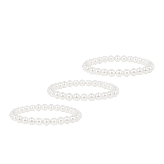 Korále Sada s S Krémovú Sladkovodnou Perlou