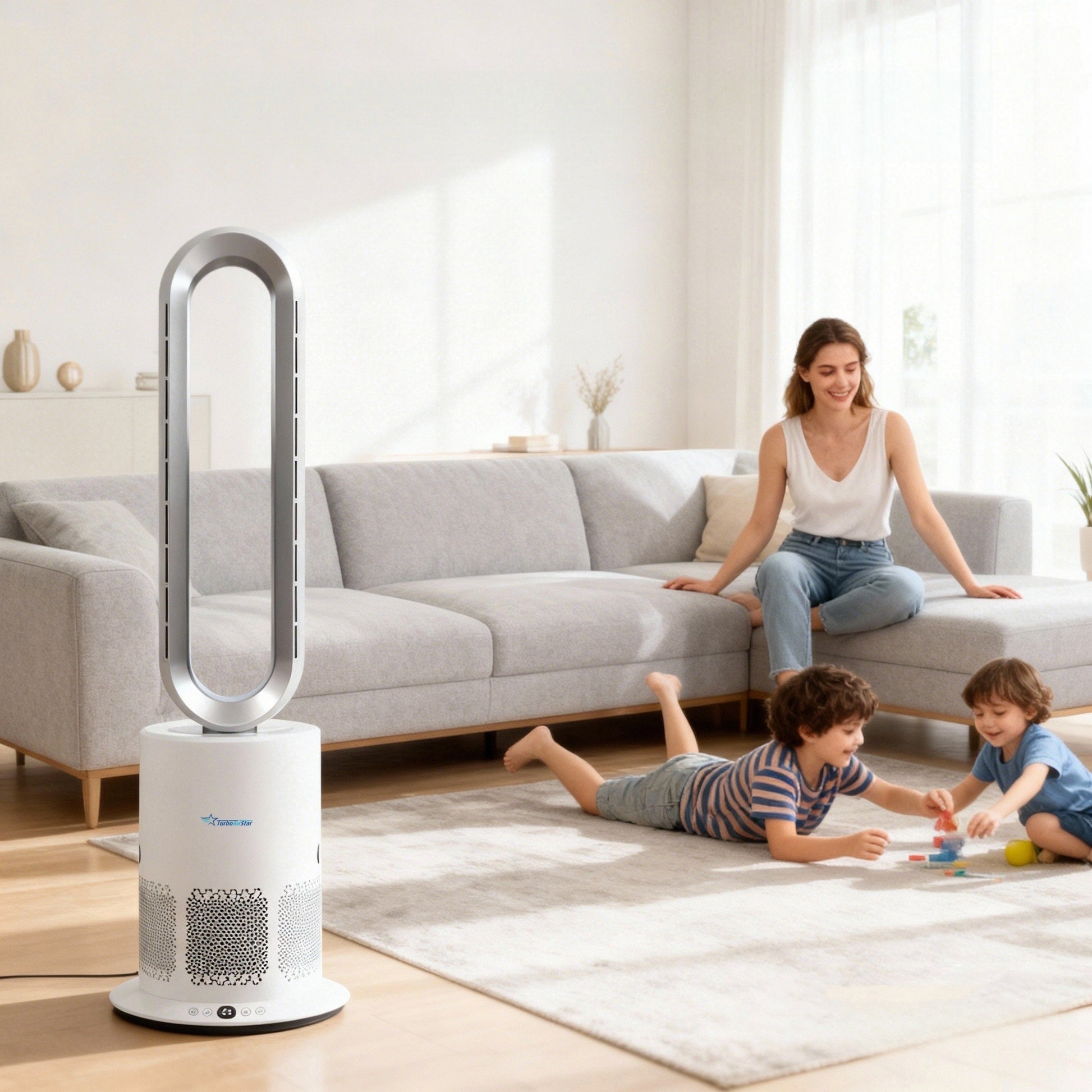TurboAirStar Čistička vzduchu s ventilátorom na chladenie alebo ohriatie vzduchu 8 
