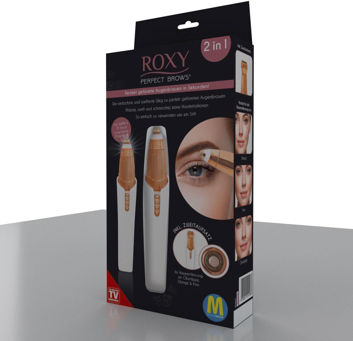 Tvarovač obočia a odstraňovač chĺpkov na tvári Roxy Perfect Brows 2 v 1 3 