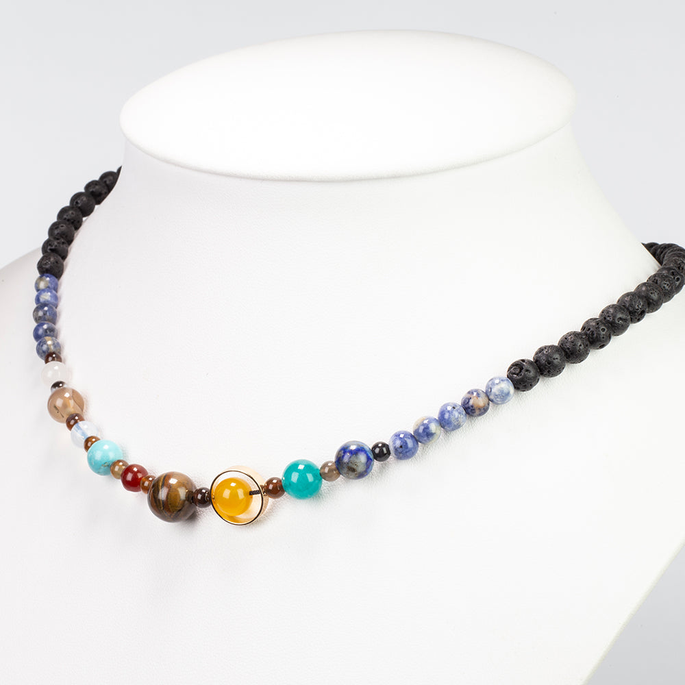 Nugetový Náhrdelník s Lapisom Lazuli a Tigrím Okom