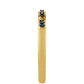 Pozlátený Strieborný Prsteň s Modrým Diamantom