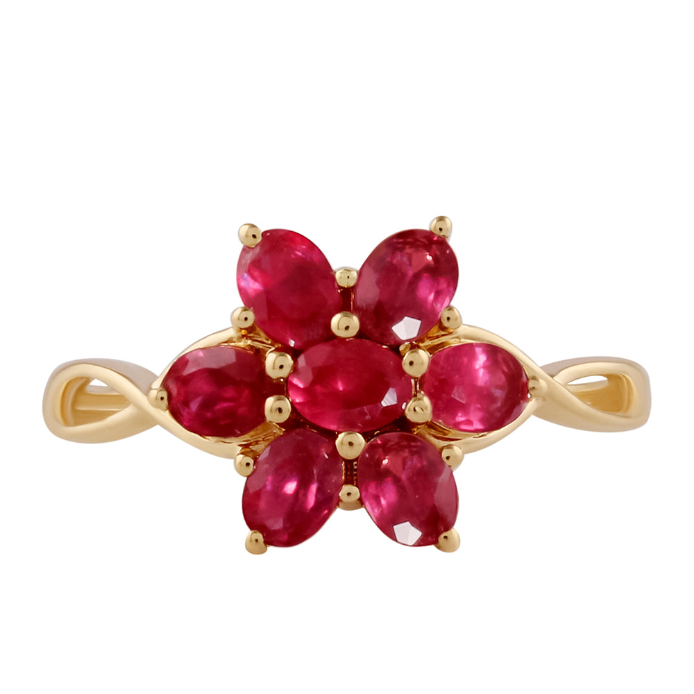 Zlatý Prsteň s Madagaskarským Rubínom 1 