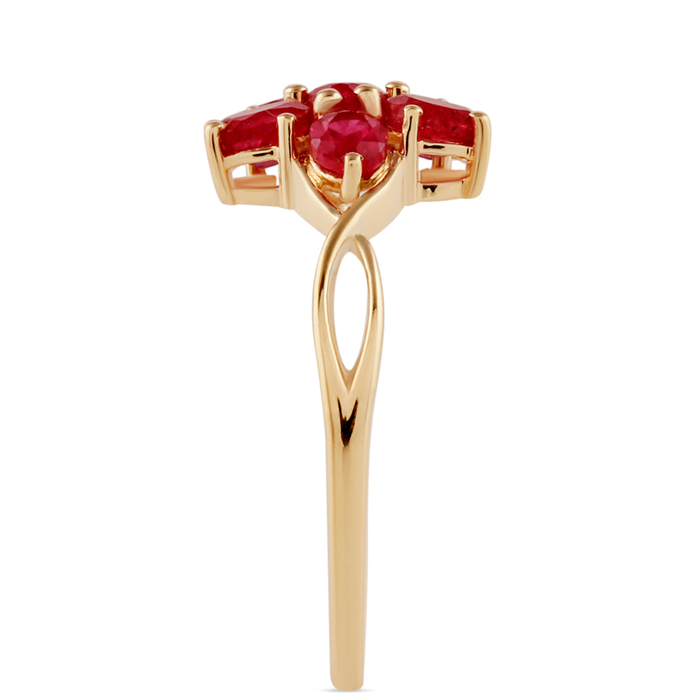 Zlatý Prsteň s Madagaskarským Rubínom