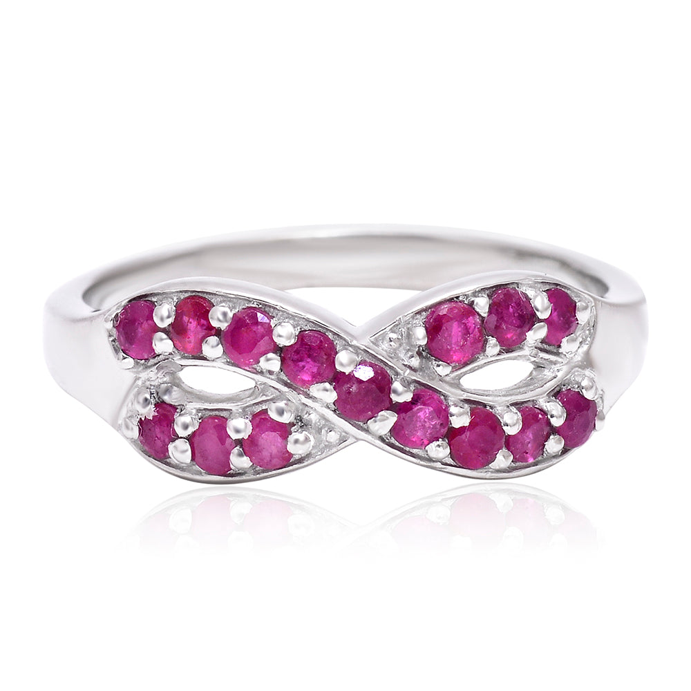 Strieborný Prsteň s Madagaskarským Rubínom