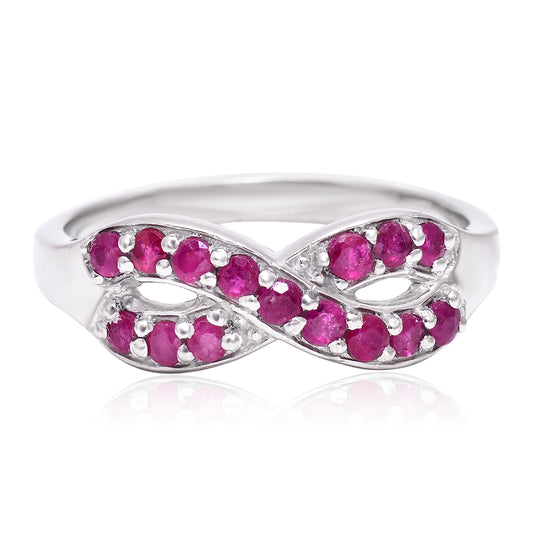 Strieborný Prsteň s Madagaskarským Rubínom