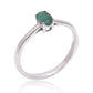 Strieborný Prsteň s Brazílskym Smaragdom