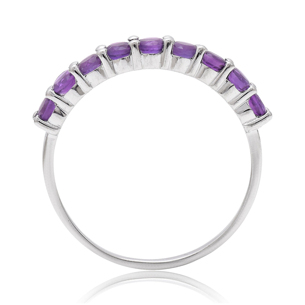 Strieborný Prsteň s Marockým Ametystom
