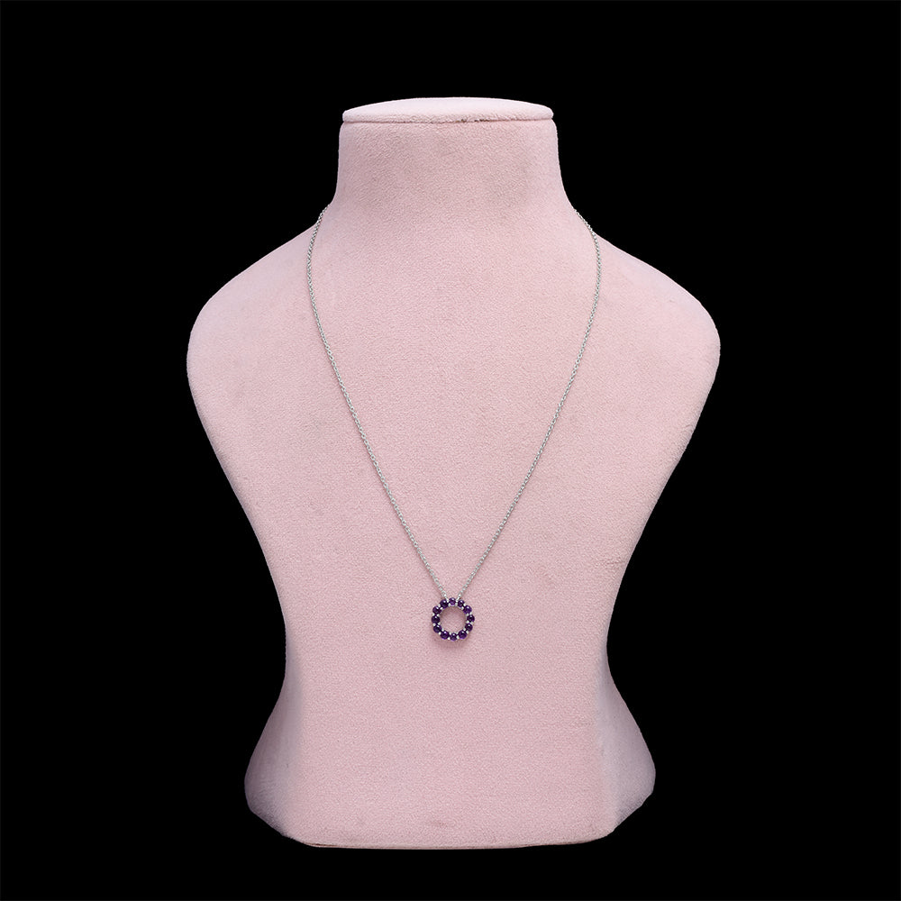 Strieborný Prívesok s Marockým Ametystom 1 