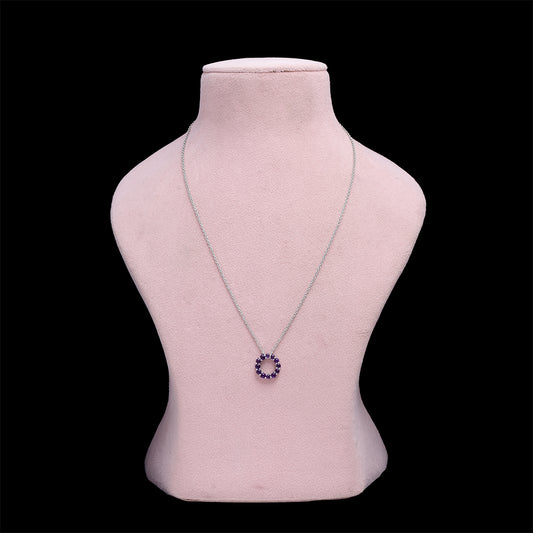 Strieborný Prívesok s Marockým Ametystom