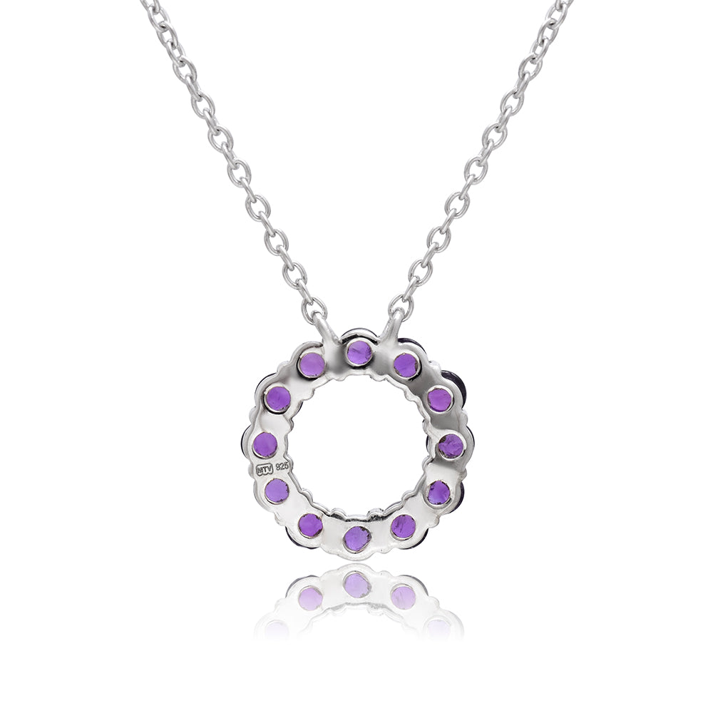 Strieborný Prívesok s Marockým Ametystom