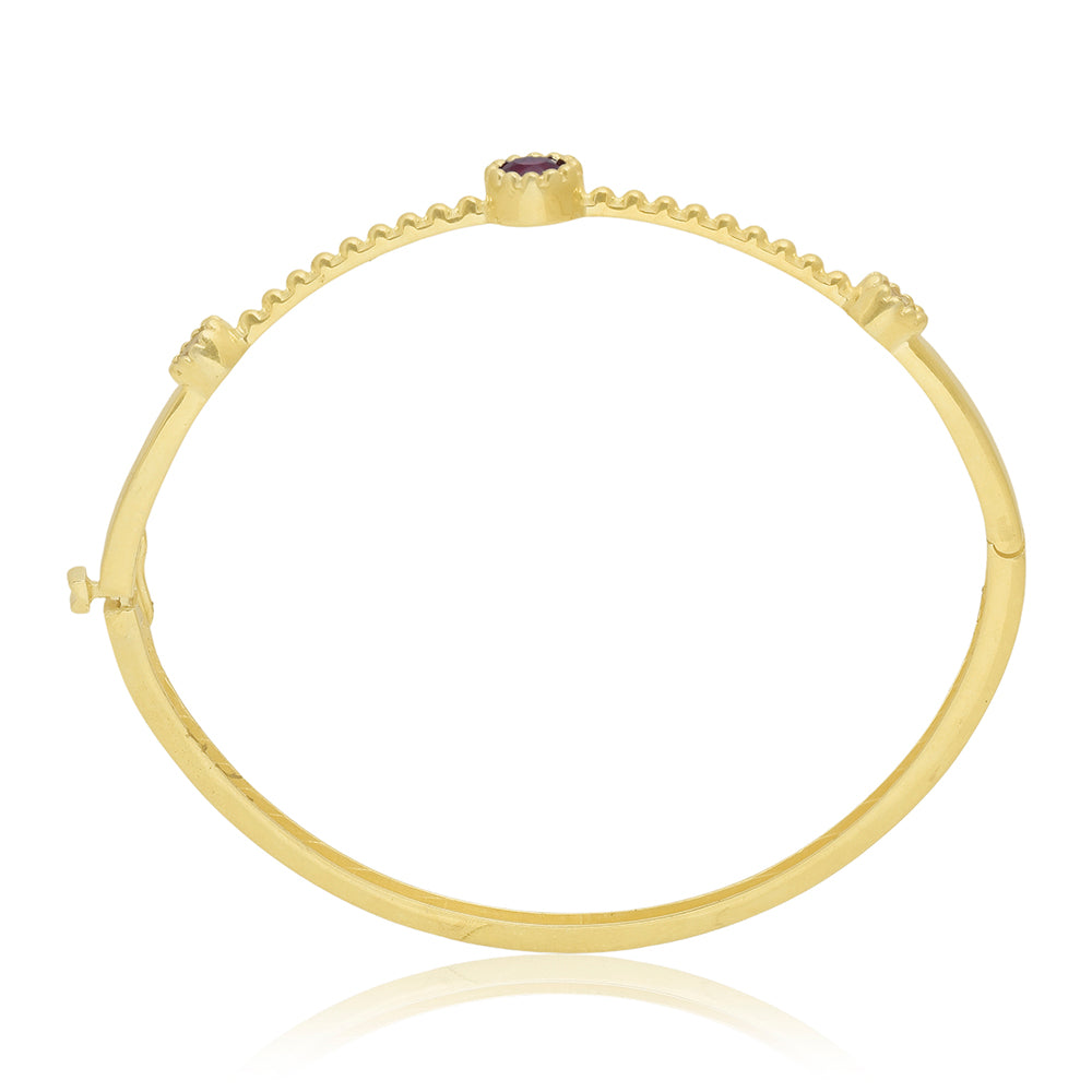 Pozlátený Strieborný Náramok s Madagaskarským Rubínom