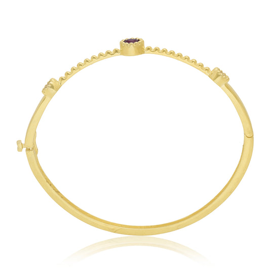 Pozlátený Strieborný Náramok s Madagaskarským Rubínom