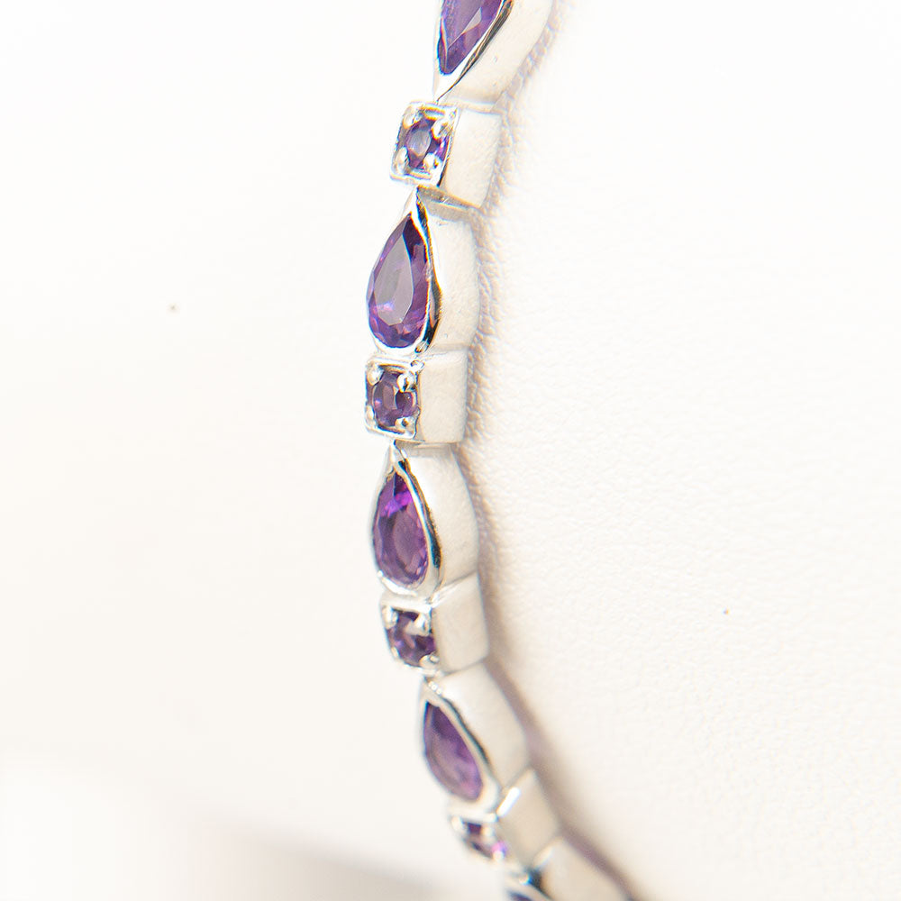 Strieborný Náramok s Marockým Ametystom