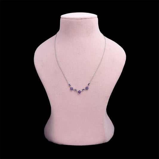 Strieborný Náhrdelník s Marockým Ametystom