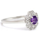 Strieborný Prsteň s Marockým Ametystom a Bielym Topásom