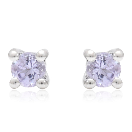 Strieborné Náušnice s AAA Tanzanitom