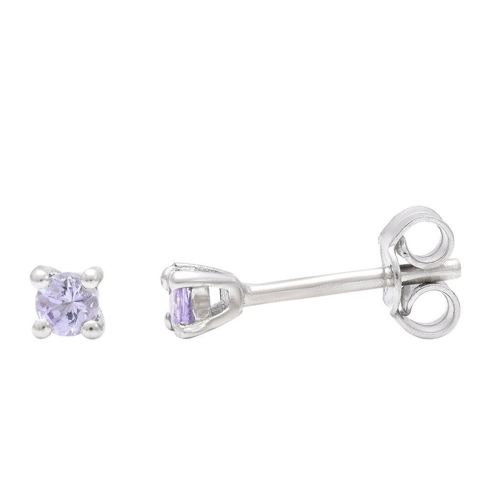 Strieborné Náušnice s AAA Tanzanitom