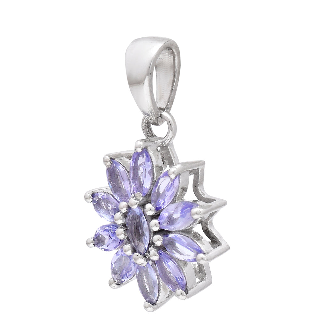 Strieborný Prívesok s AAA Tanzanitom