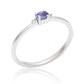 Strieborný Prsteň s AAA Tanzanitom