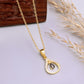 Pozlátený Strieborný Prívesok s Etiópskym Opálom z Lega Dembi a Bielym Topásom