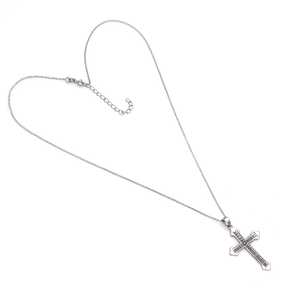 Strieborný Prívesok s Brazílskym Ametystom 3 