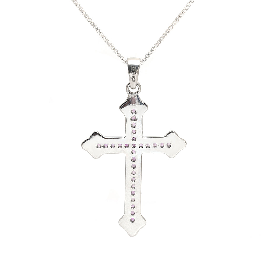 Strieborný Prívesok s Brazílskym Ametystom 4 