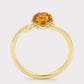 Pozlátený Zliatinový Prsteň s so Žltým Emporia® Krištáľom
