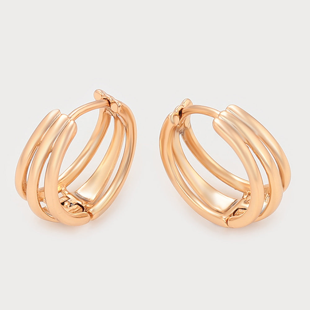 Pozlátené Zliatinové Náušnice 4 