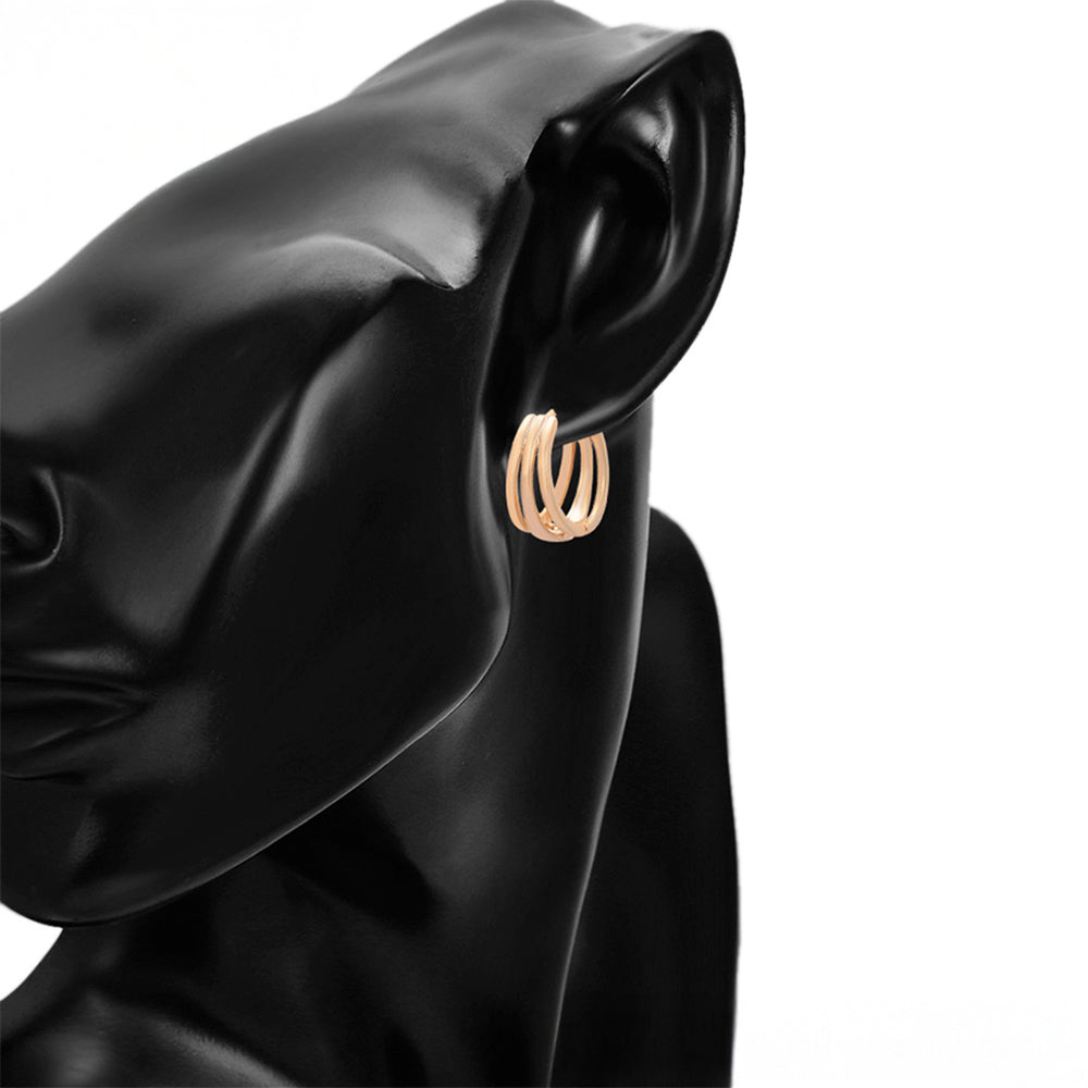 Pozlátené Zliatinové Náušnice 8 