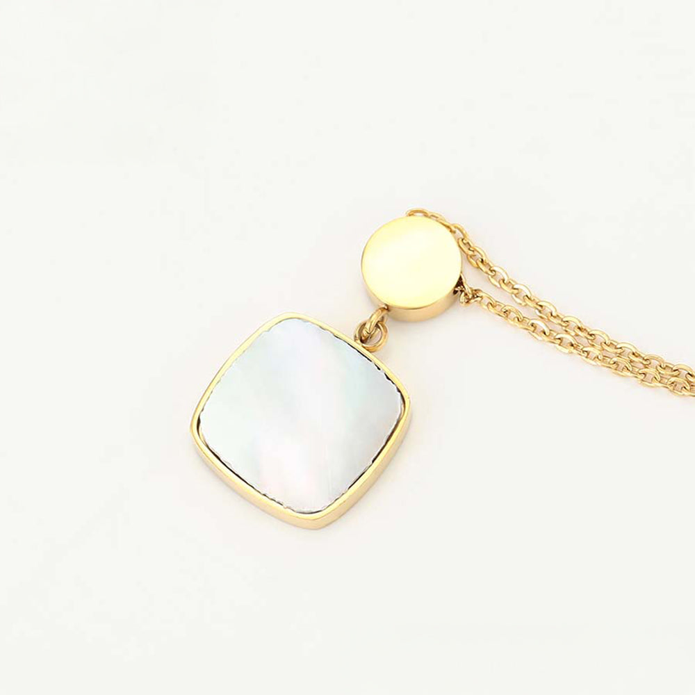 Pozlátený Zliatinový Náhrdelník s Ružovým Emporia® Krištáľom