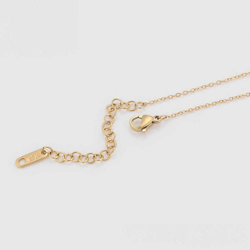 Pozlátený Zliatinový Náhrdelník s Červeným Emporia® Krištáľom a so Zeleným Emporia® Krištáľom