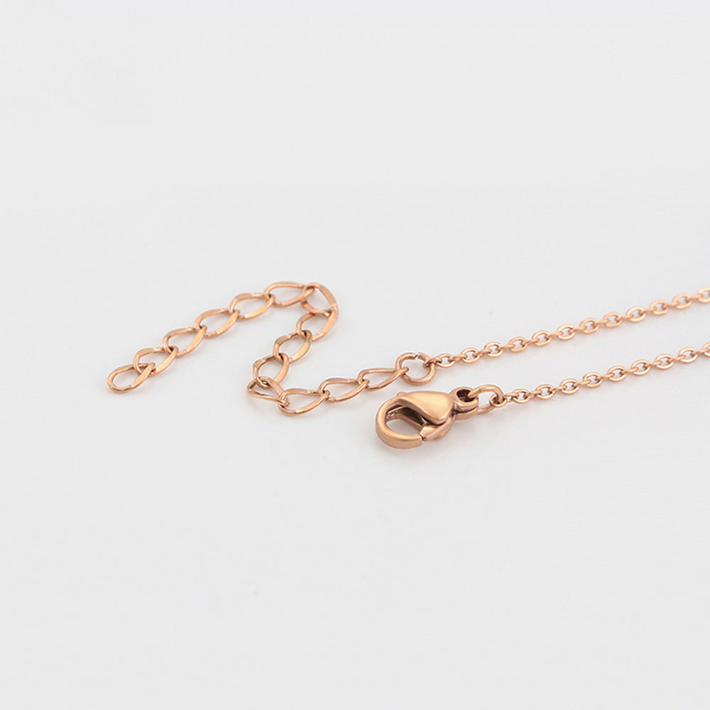 Pozlátený Zliatinový Náhrdelník s Ružovým Emporia® Krištáľom