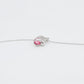 Pozlátený Zliatinový Náhrdelník s Ružovým Emporia® Krištáľom