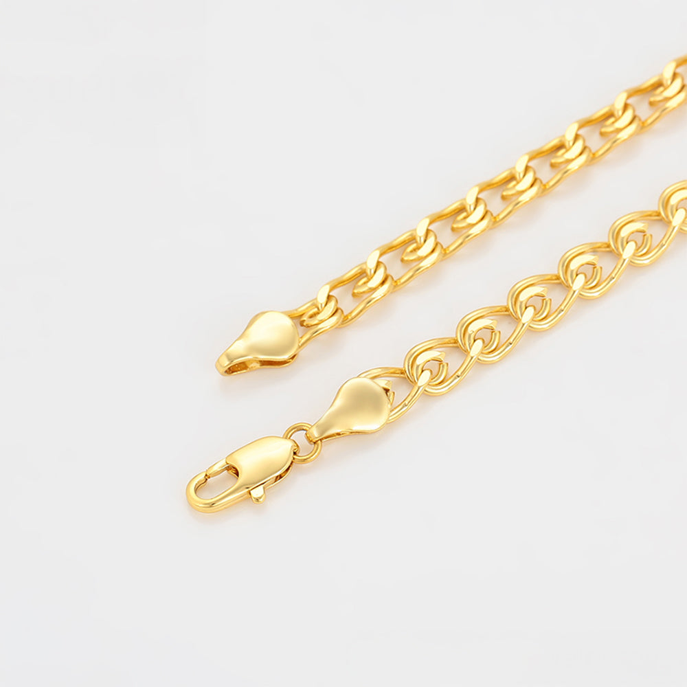 Pozlátený Zliatinový Náhrdelník 8 