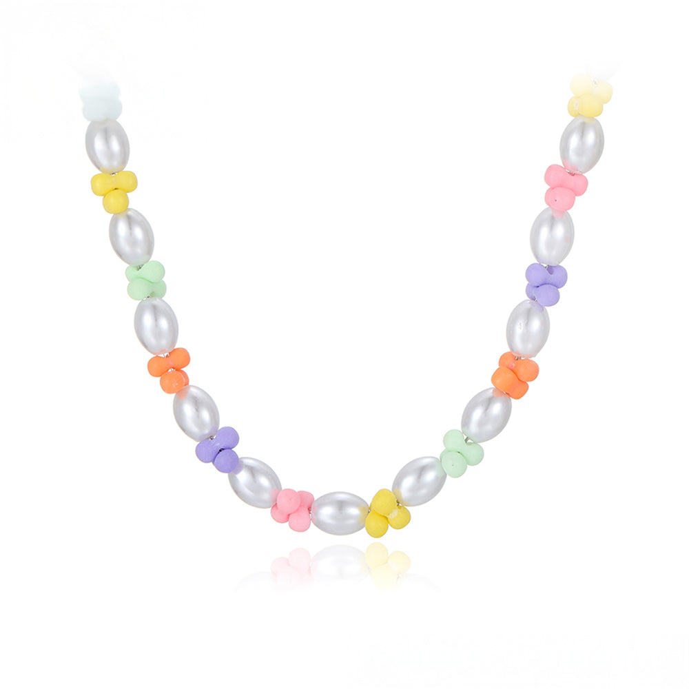 Pozlátený Zliatinový Náhrdelník s Sklenená perla