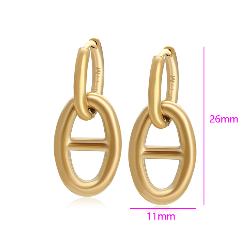 Pozlátené Zliatinové Náušnice 2 