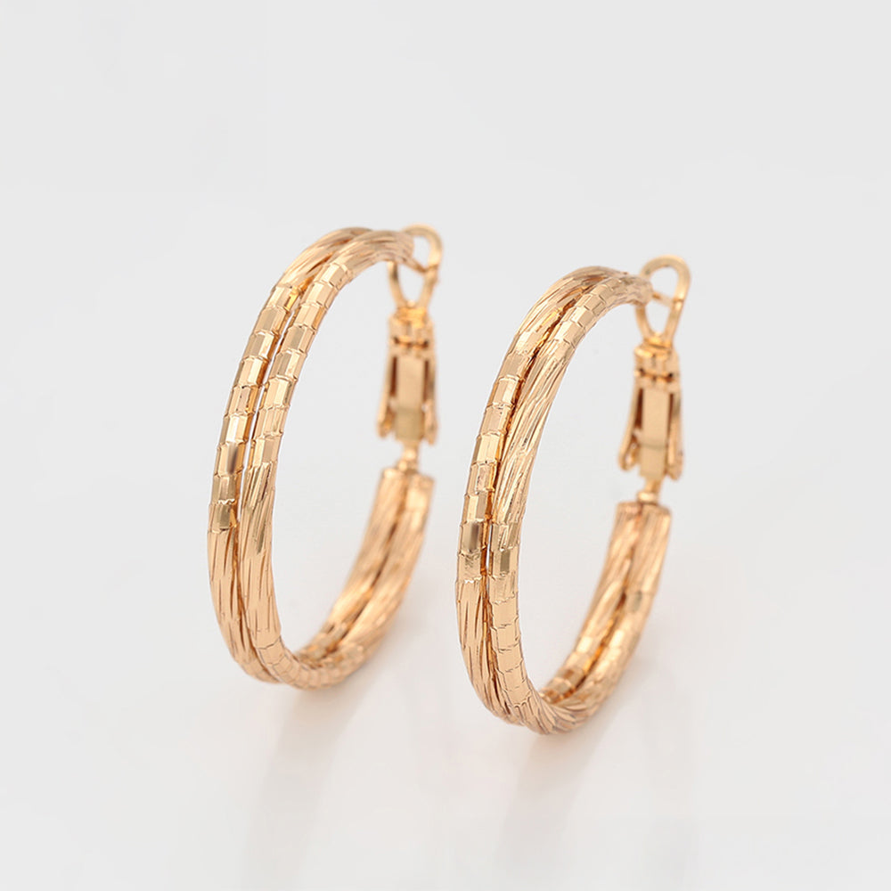 Pozlátené Zliatinové Náušnice