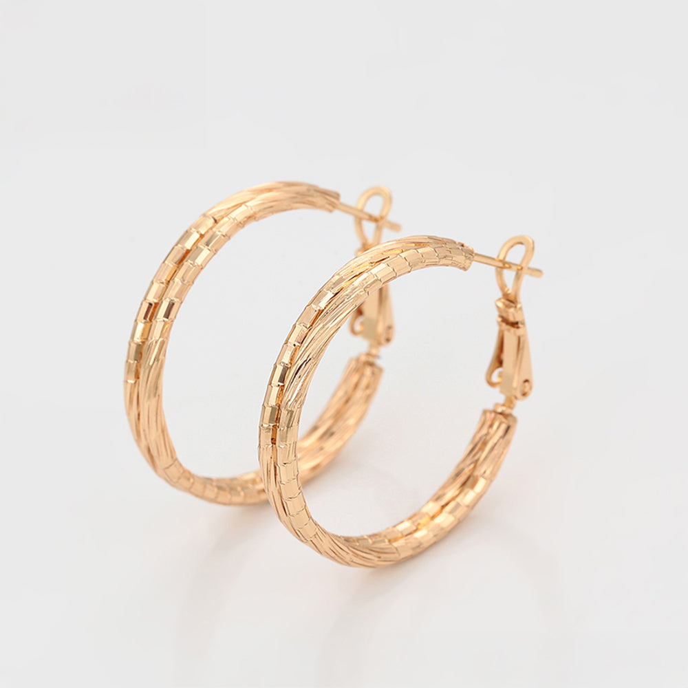 Pozlátené Zliatinové Náušnice