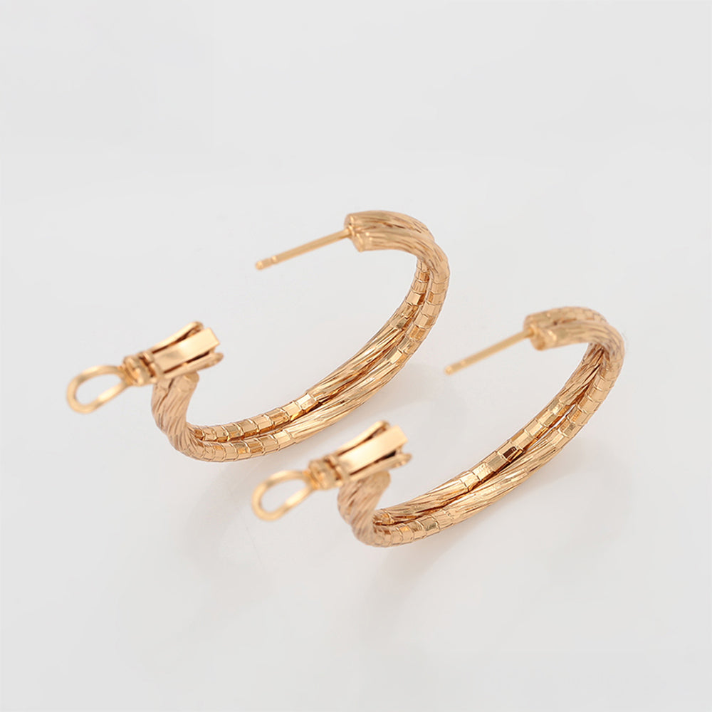 Pozlátené Zliatinové Náušnice 7 