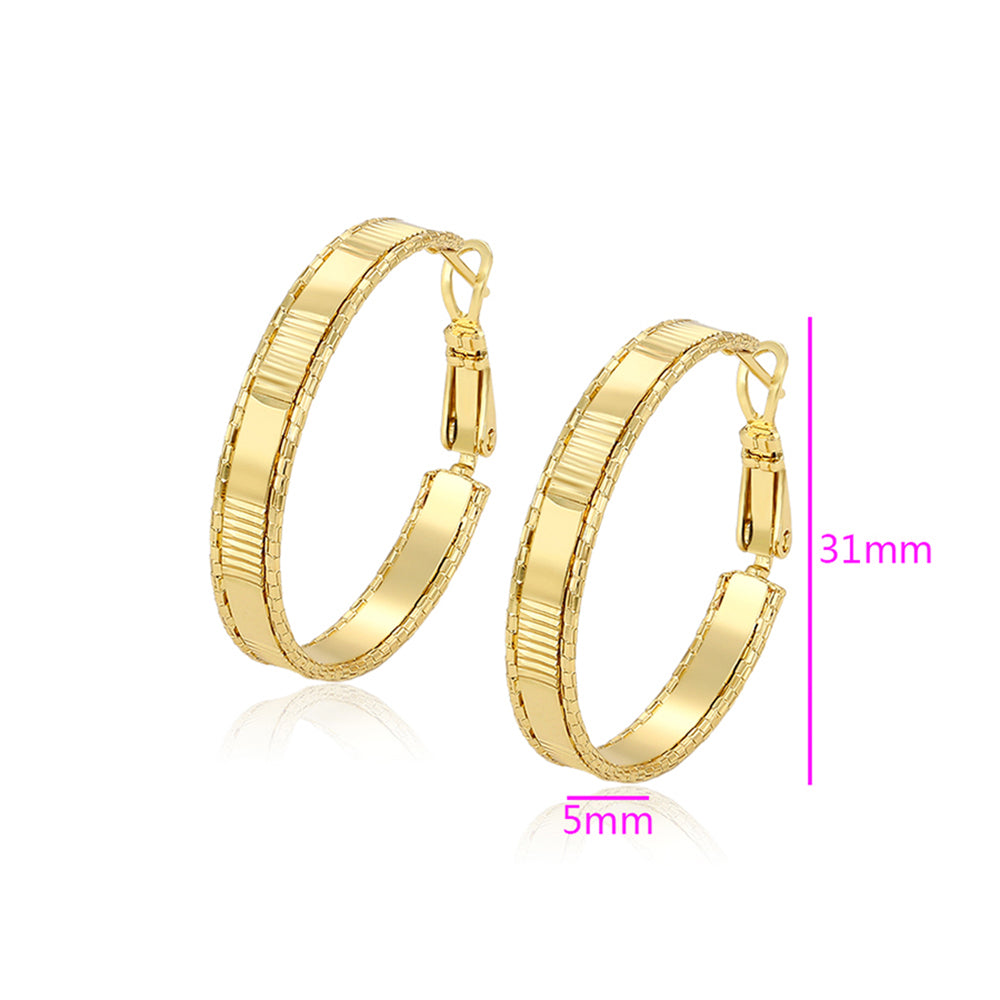 Pozlátené Zliatinové Náušnice