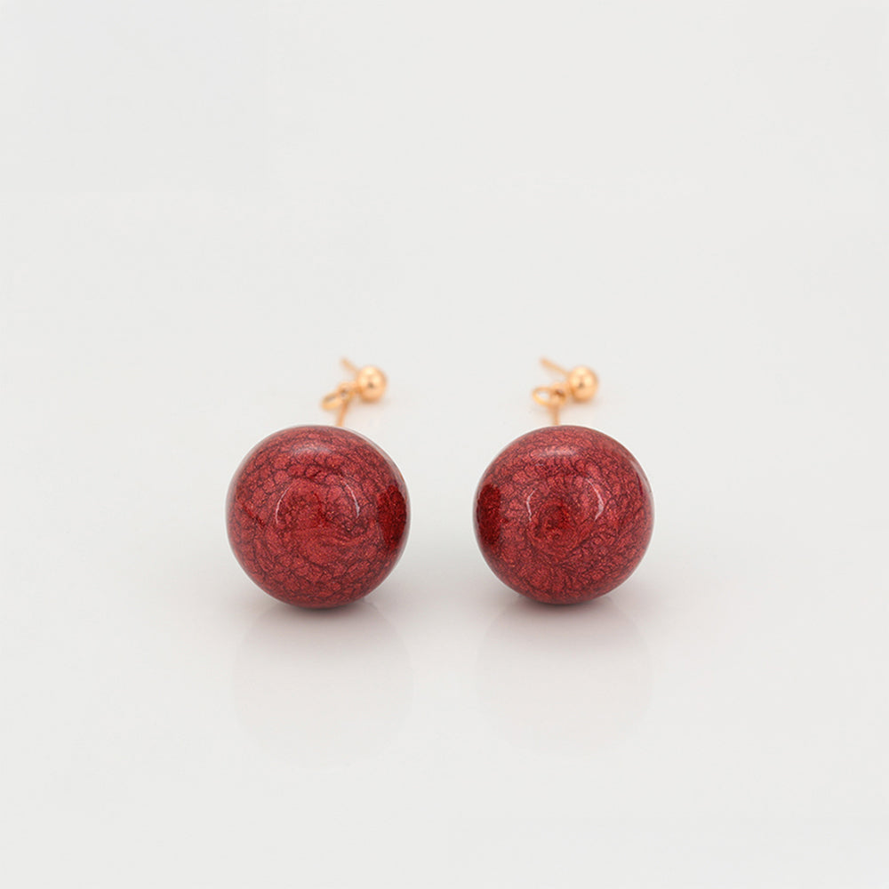 Pozlátené Zliatinové Náušnice s so Zeleným Emporia® Krištáľom 4 