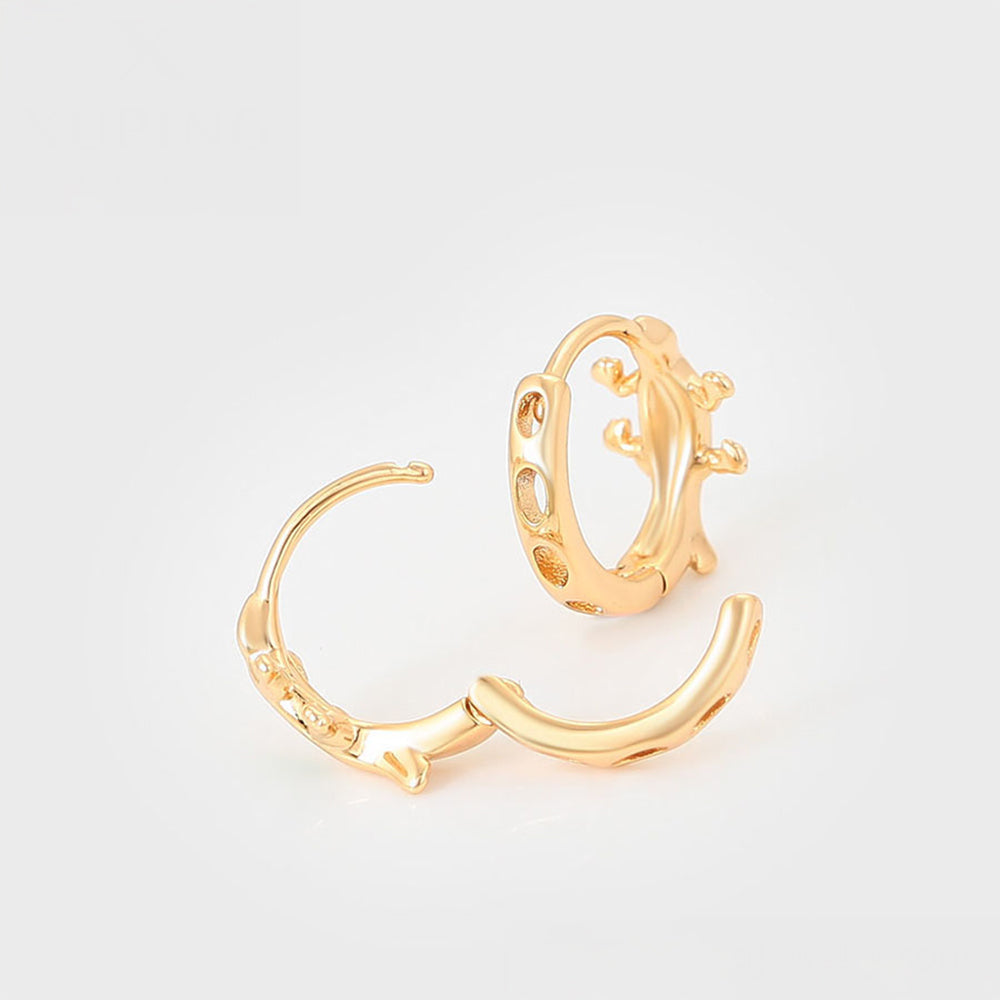 Pozlátené Zliatinové Náušnice s so Zeleným Emporia® Krištáľom 4 