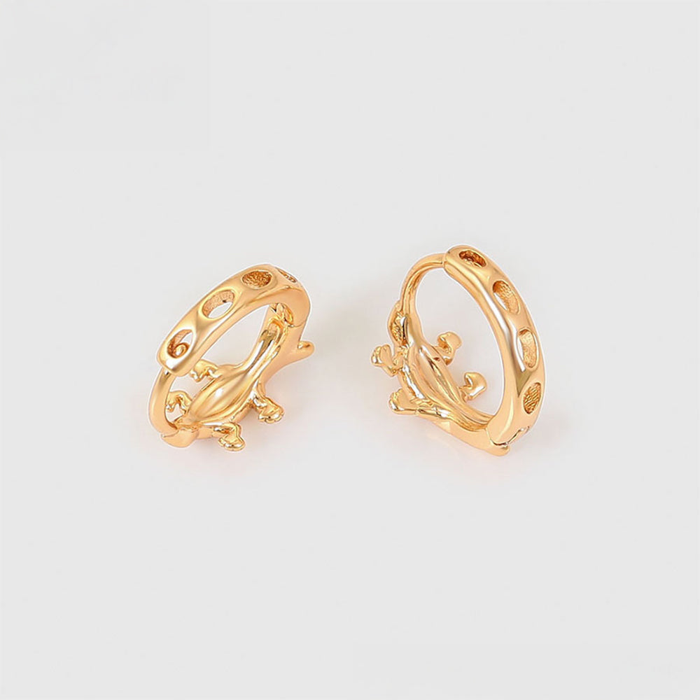 Pozlátené Zliatinové Náušnice s Červeným Emporia® Krištáľom 2 