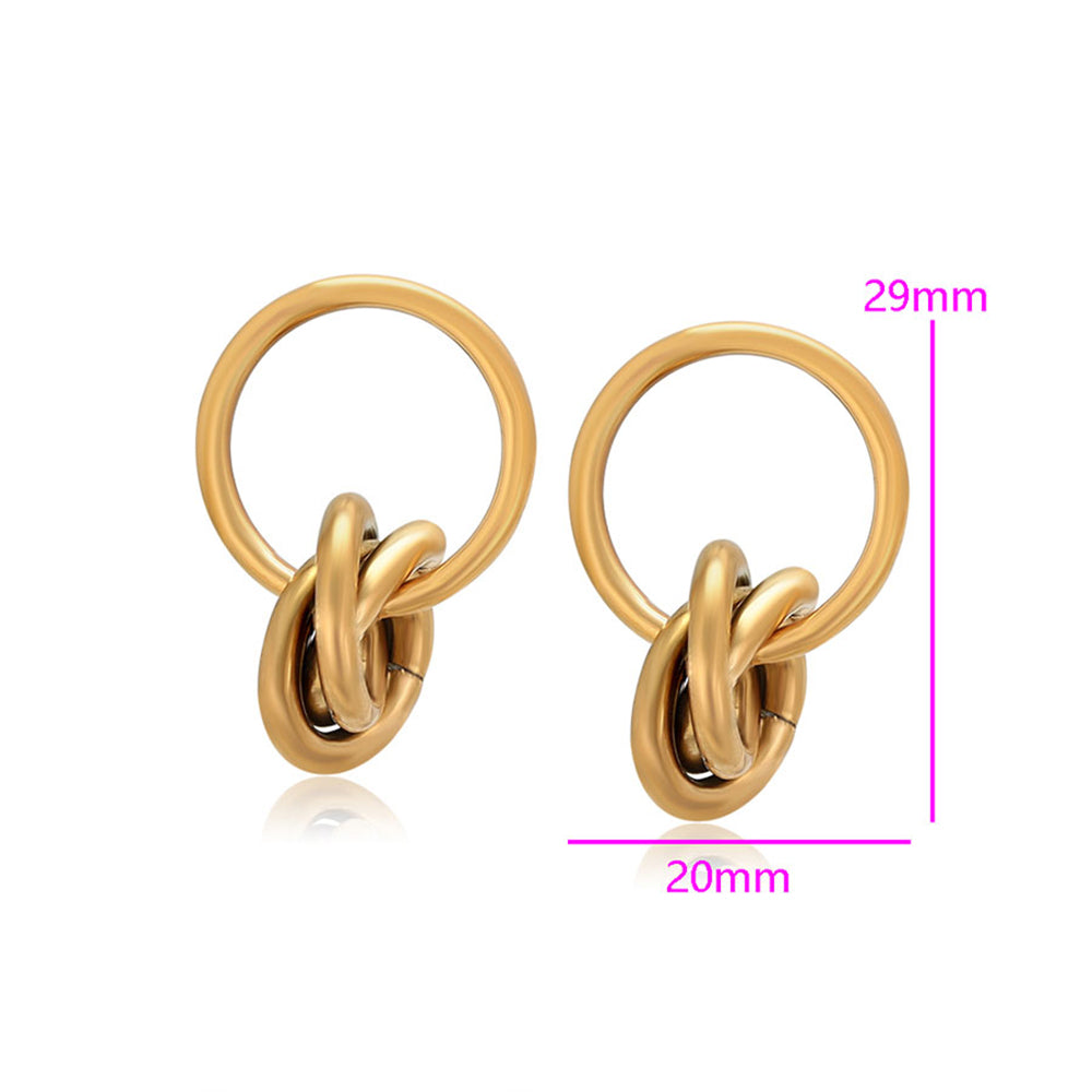 Pozlátené Zliatinové Náušnice 2 