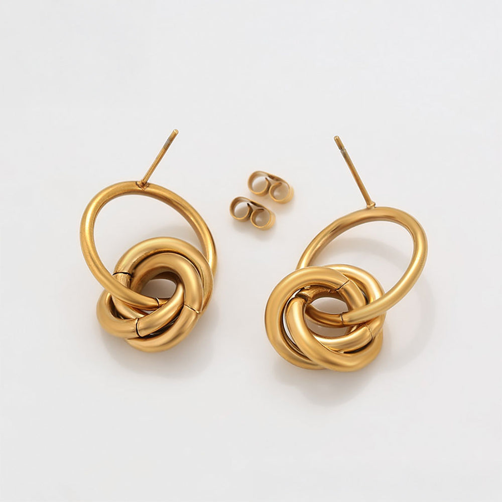 Pozlátené Zliatinové Náušnice