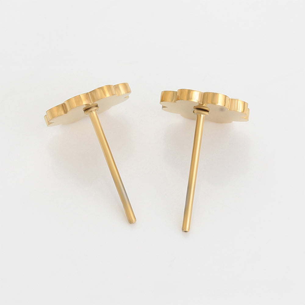 Pozlátené Zliatinové Náušnice s so Smaltom