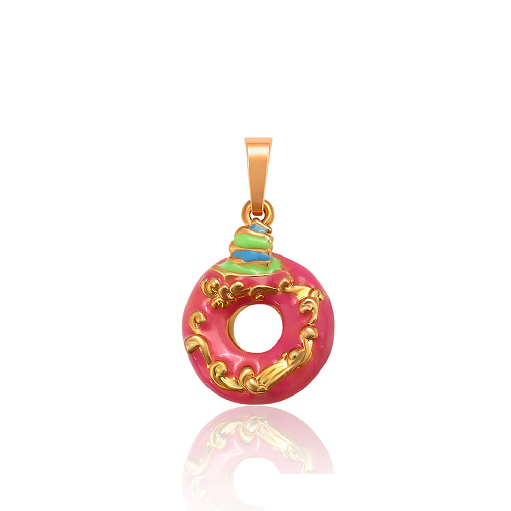 Pozlátený Zliatinový Prívesok s so Smaltom