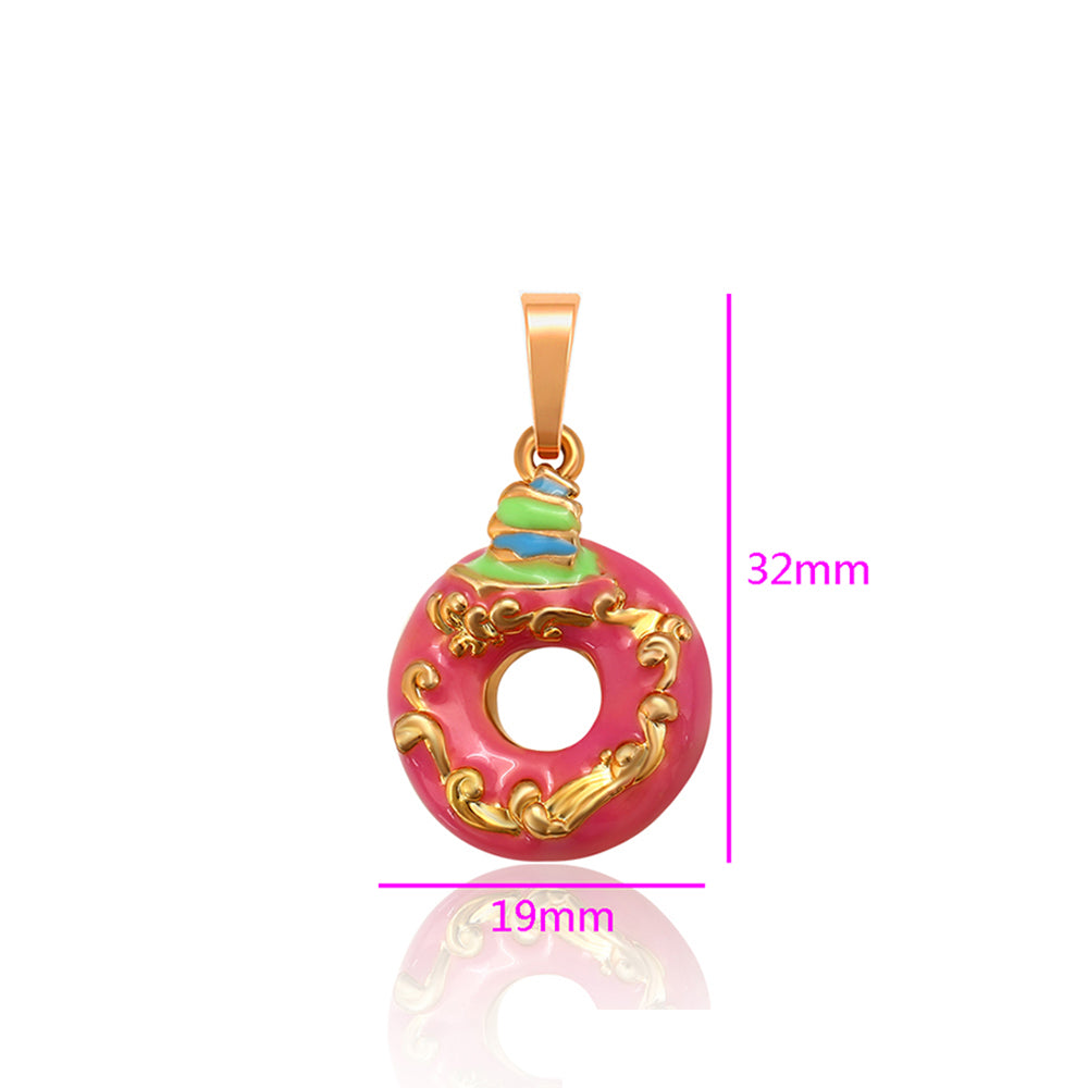 Pozlátený Zliatinový Prívesok s so Smaltom