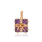 Pozlátený Zliatinový Prívesok s Fialovým Emporia® Krištáľom