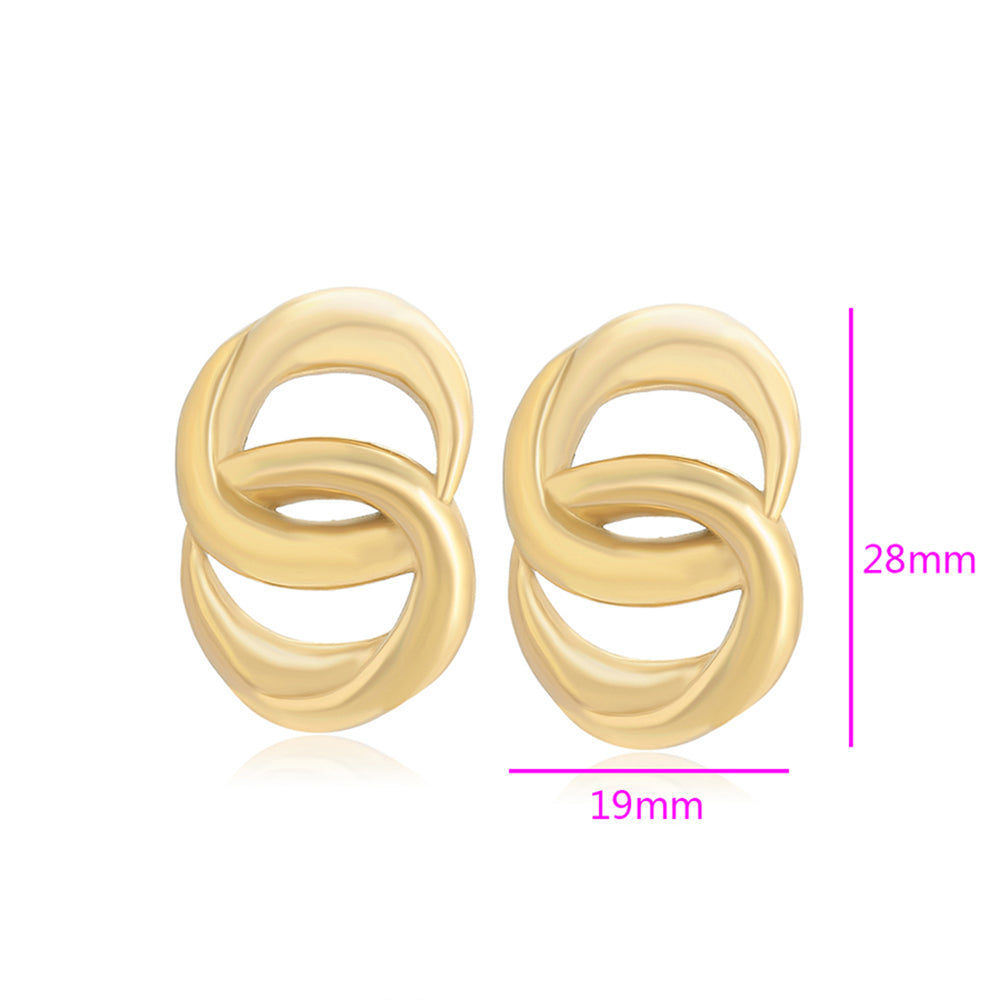 Pozlátené Zliatinové Náušnice 2 